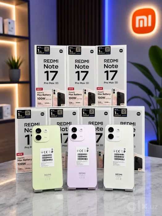 Продается Redmi Note 17 Pro Max Global Год Гарантия+Доставка