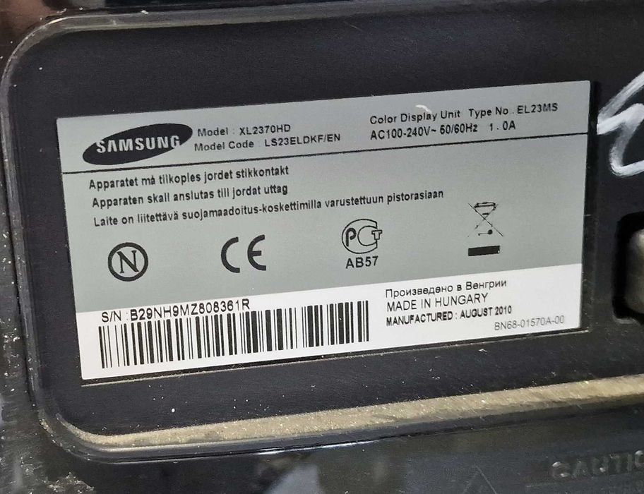 Televizor bucatarie - Samsung XL2370HD - 23 inch/58 cm - impecabil