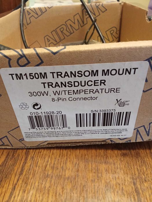 Сонар Garmin 9'+сонда tm150m