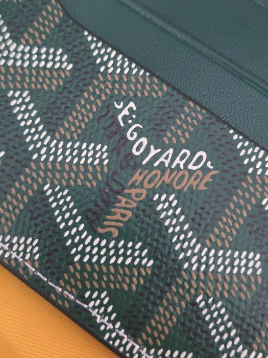Card holder goyard // verde