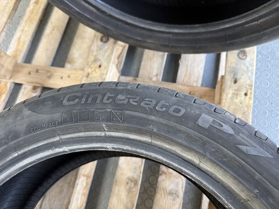 4бр. ОТЛИЧНИ Летни Гуми С Борд 215/50R/17 -PIRELLI- DOT:2018- 6.6мм+6.1мм *120€ за Комплект*