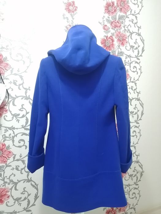 Пальто женское синее