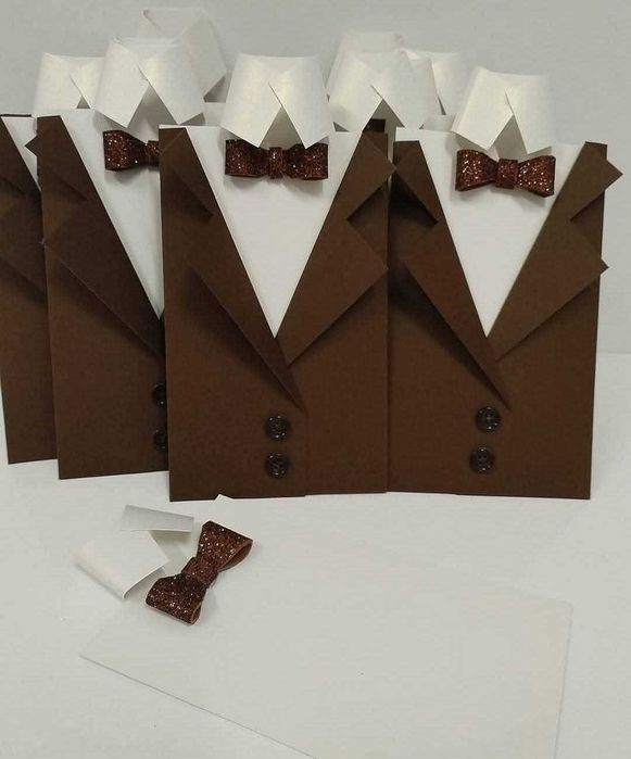 Луксозни покани тип сако с 2копченца за абитуриентски бал за момче