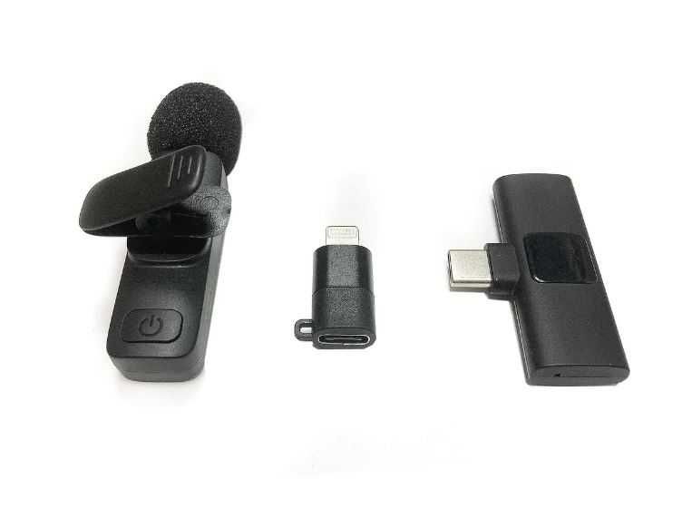 Беспроводной микрофон петличка для iPhone + Android