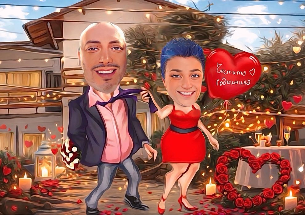 Карикаура за Свети Валентин