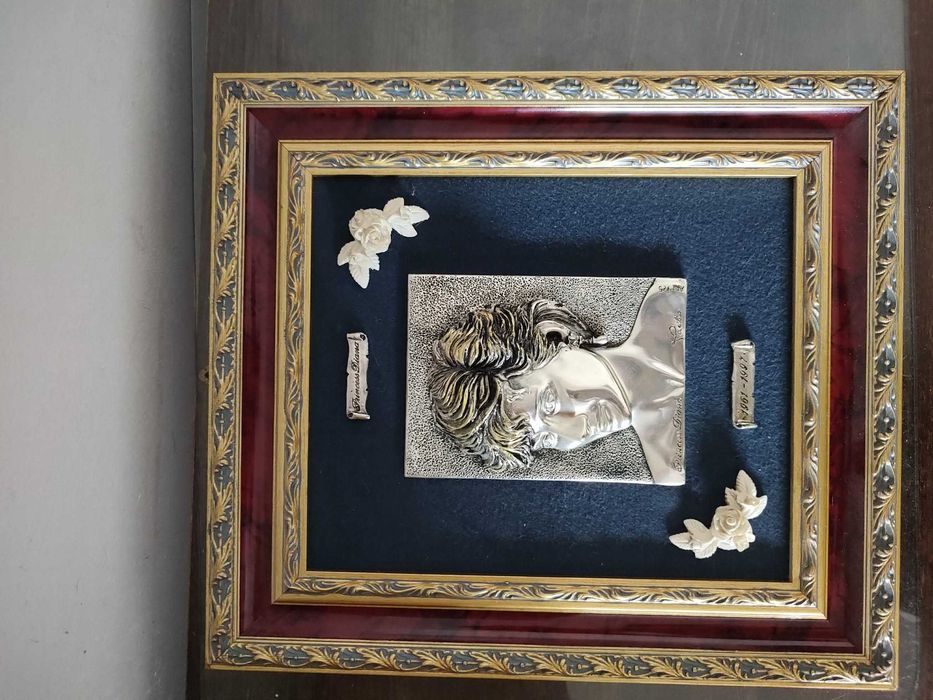 Tablou Cu Argint 925- Printesa Diana -Regina Inimilor-
