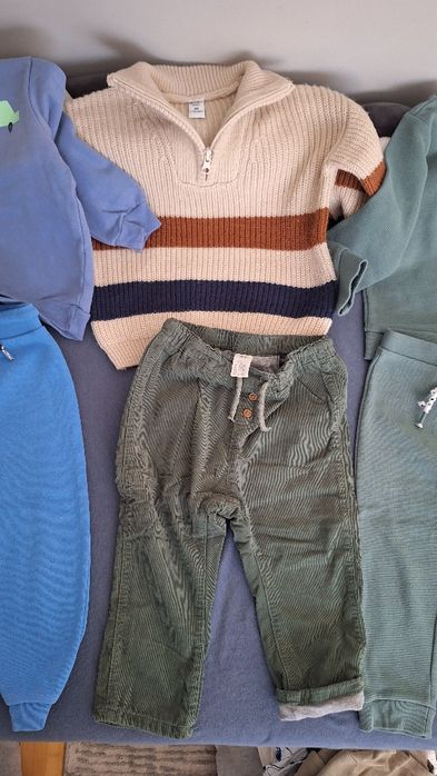 Compleu set bluza si pantaloni h&m lupilu 86