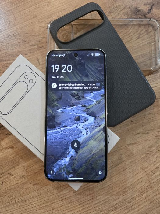 Telefon mobil Google Pixel 9 Pro XL, 256GB, 16GB RAM, 5G, Hazel