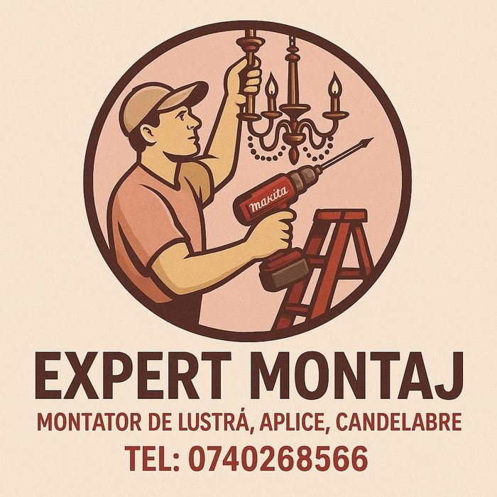 Expert montaj, montam calitativ toate modelelel de lustre/aplice