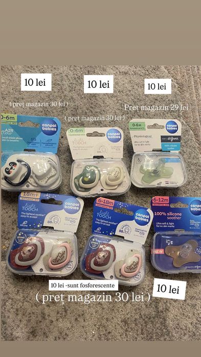 Suzete și biberoane noi canpol babies