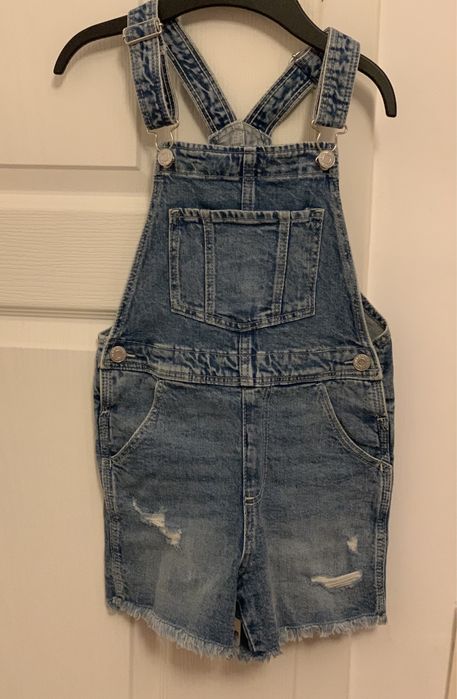 Salopeta blugi h&m, 6-7 ani