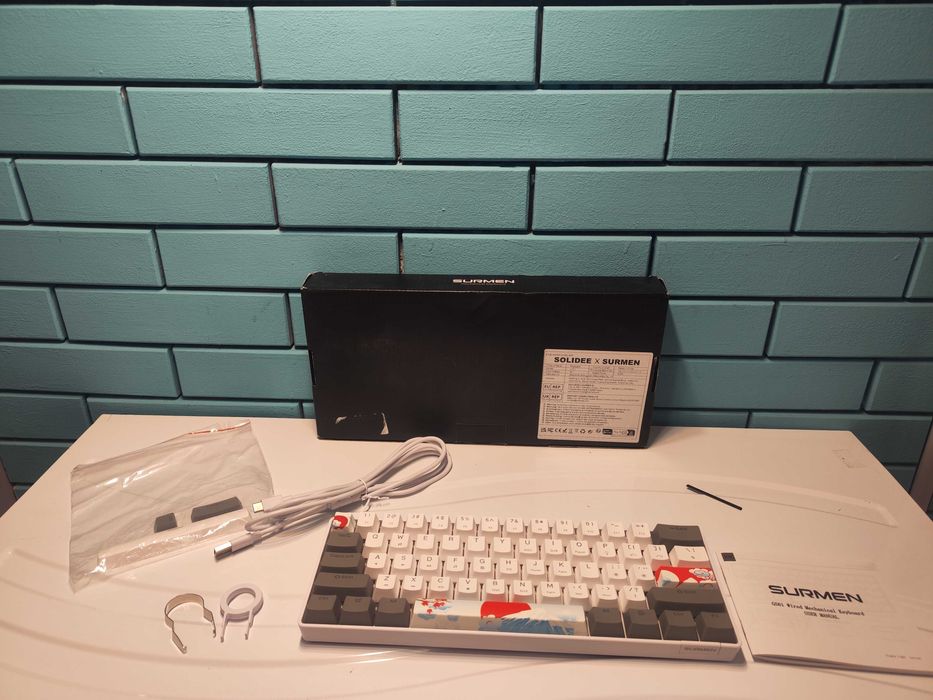 SOLIDEE 60% механична клавиатура 61 клавиша с LED подсветка