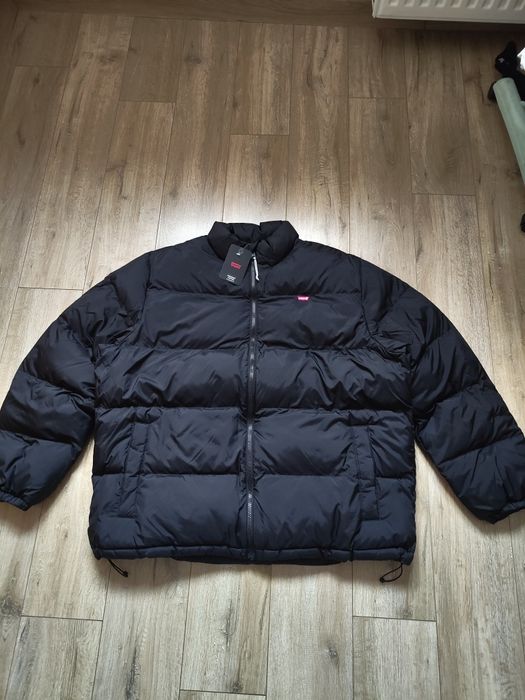 NOUA Geaca puffer puf groasa de iarna pentru bărbați levis neagra xl
