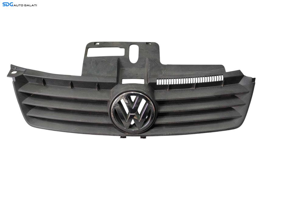 Grila Centrala cu Emblema Sigla de pe Bara Spoiler Fata Volkswagen Polo 9N 9N2 2002 - 2005 (Lipsa Ureche Dreapta) [LC0153SOS]