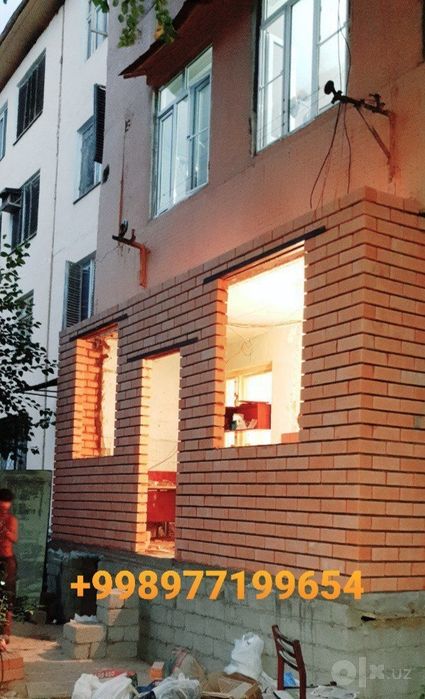 Balkonga g'isht teramiz. Kladka balkon. Керпичная кладка балконов