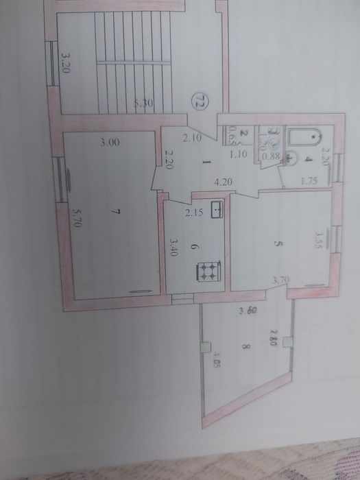 Продам 2/4/4кирп дом 77сер чехов