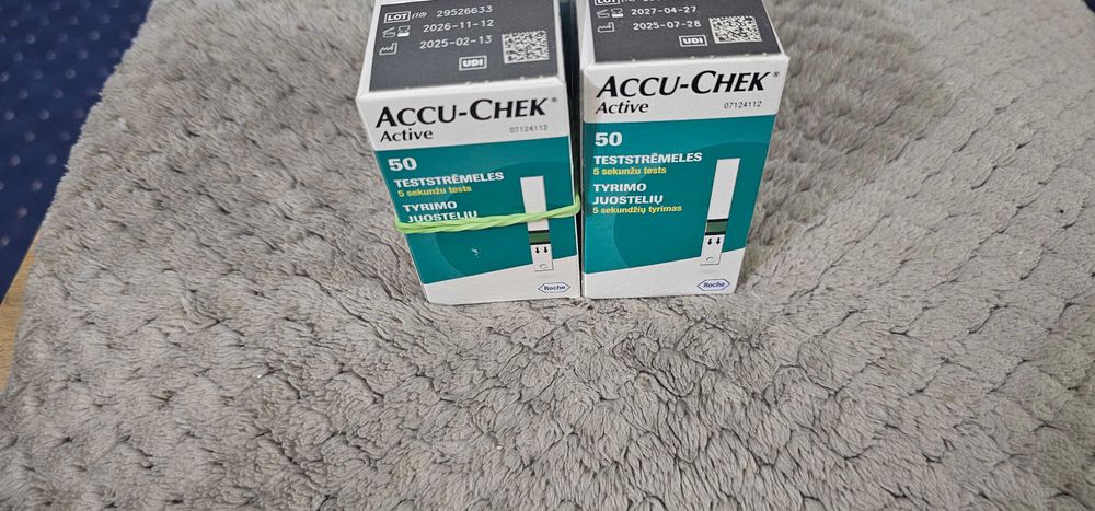 Teste pentru glicemie Accu Check Active, Roche, 50 buc