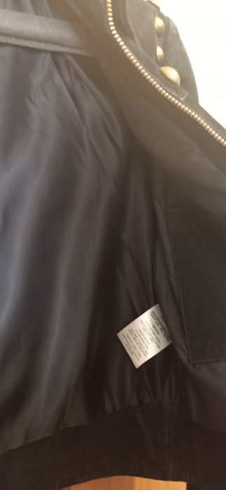 Куртка косуха SANDRO натур замш