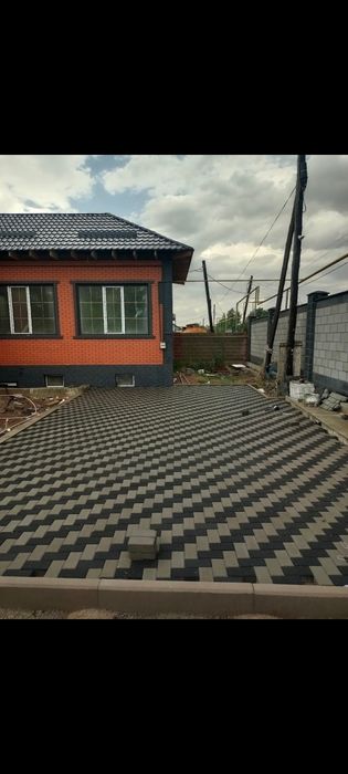 Укладка брусчатки!