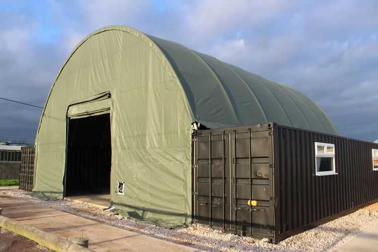 Cort container 12m x 12m pe containere de 40' Cluj-Napoca • OLX.ro
