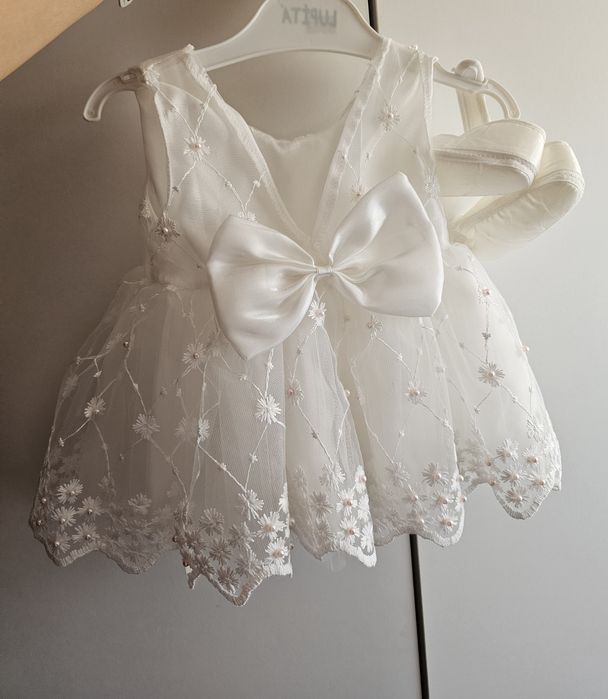 Бебешка рокля с перли