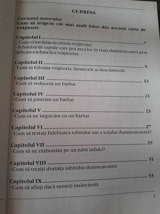 RARA,CARTE DE VRAJI,Puterile magice ale vrajitoriei,ritualuri,descante