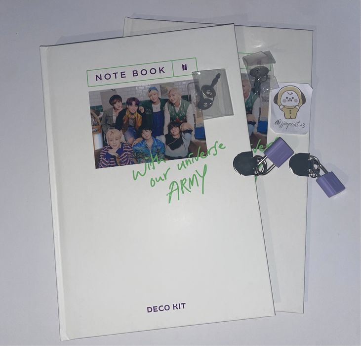 caiet cu lacat bts deco kit