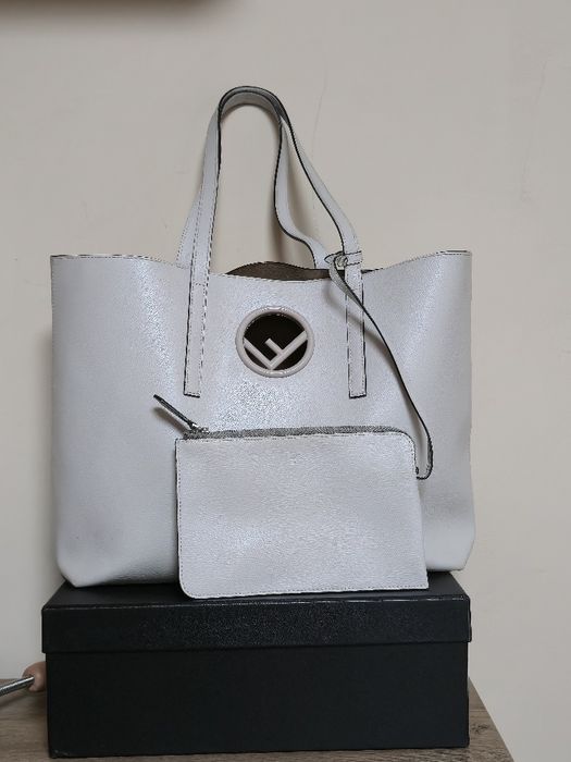 Fendi оригинална дамска чанта от естествена кожа
