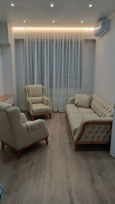 2х ком. Akay City 50м² с ремонтом мебель+техника, сдается в аренду