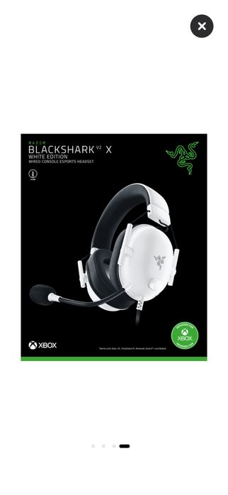 Vand o pereche de casti razer blackshark v2 x white