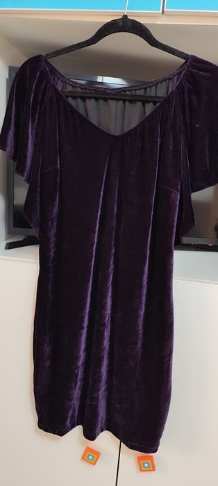 Rochie scurta din catifea