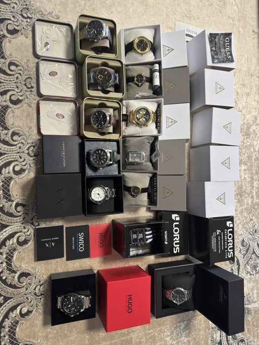 Ceas armani exchange nou + altele  hugo guess fossil atlantic tommy