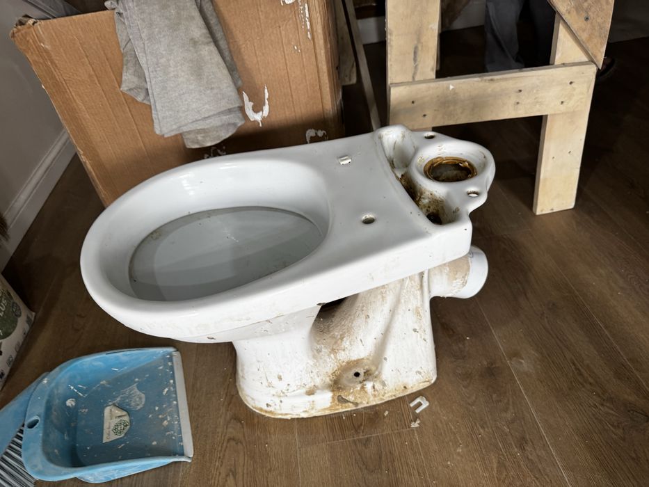 Унитаз для строителей. Есть еще бачок