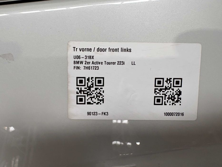 Предна Лява Врата За БМВ У06 9627087 BMW U06