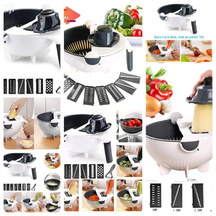 Резачка за зеленчуци и ренде + аксесоари 9 в 1 SORTEX чопър тв чопар