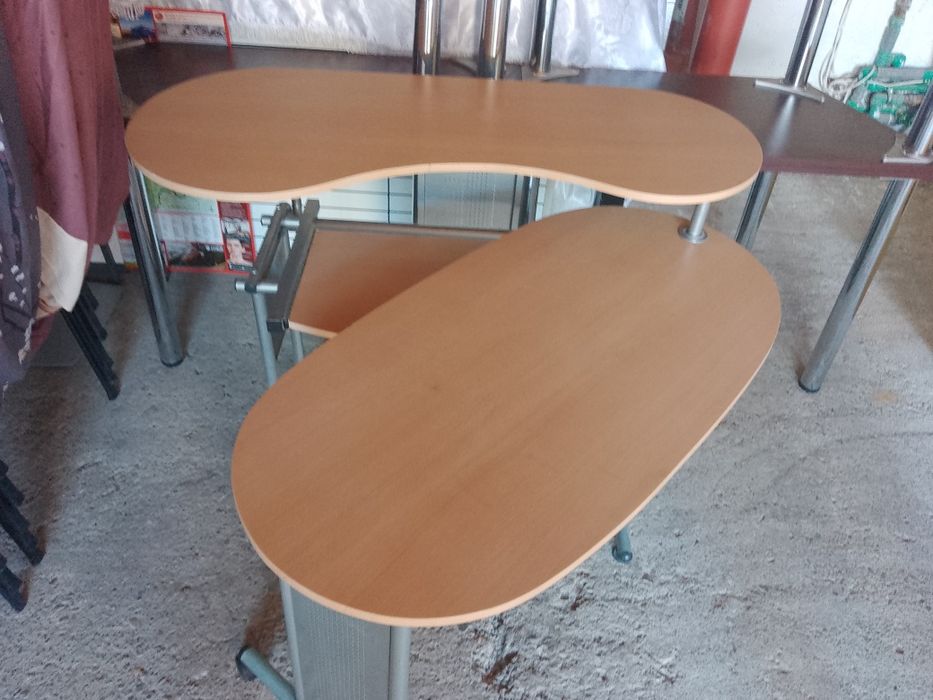 Birou extensibil metalic  pal melaminat