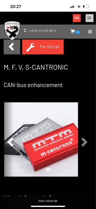 Audi MTM - M Cantronic 381PS Powerbox pt BITDI V6 313/320/326PS