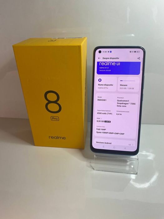 Telefon Realme 8 Pro 128 GB Blue, Cod 129901