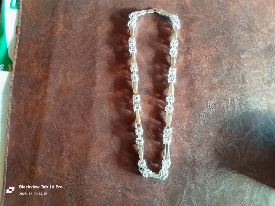62/Сребърен Синджир Царска плетка-82грама.