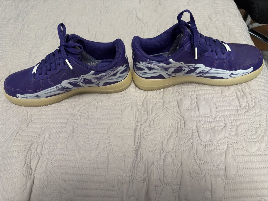 Air force 1 purple skeleton