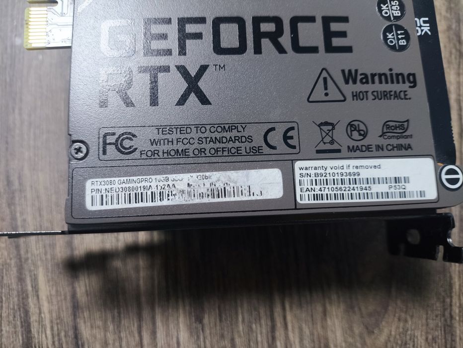 GeForceGaminPro Palit RTX 3080