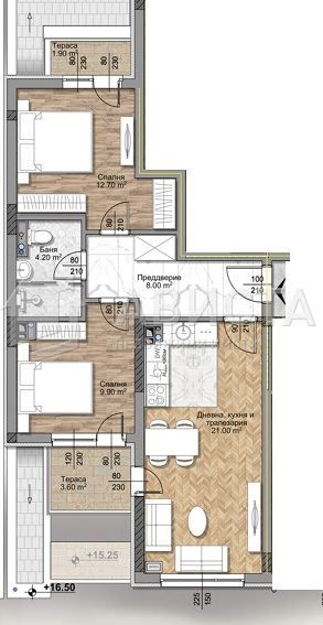 3-стаен в София-Овча Купел