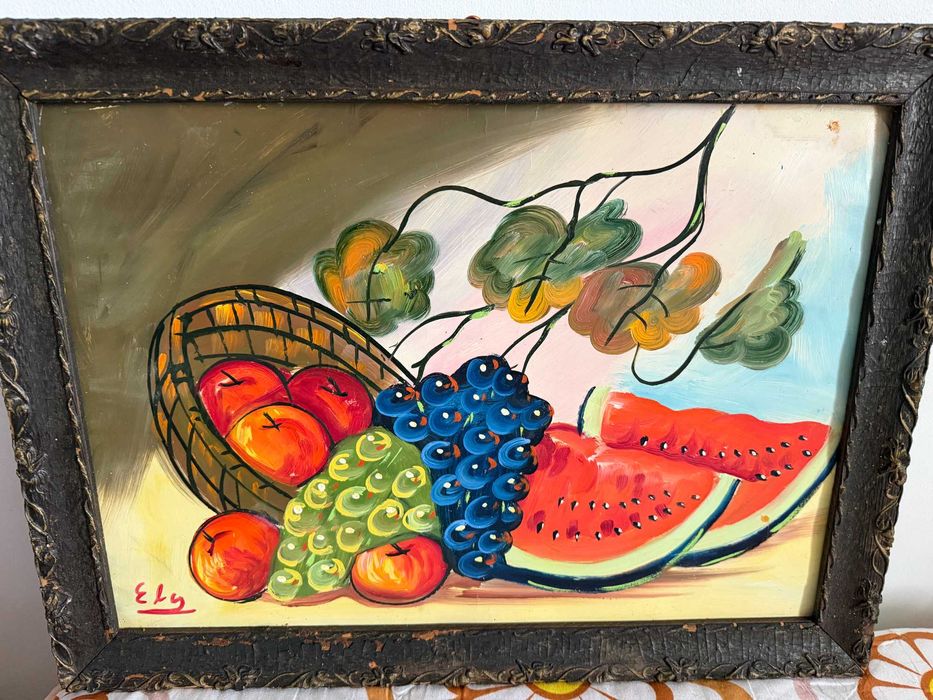 tablou  pictura in ulei tablou vechi pictura dim 42x57cm pictura veche