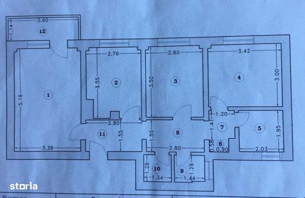 3 camere decomandat | Parcul liniei| Etaj 7/10
