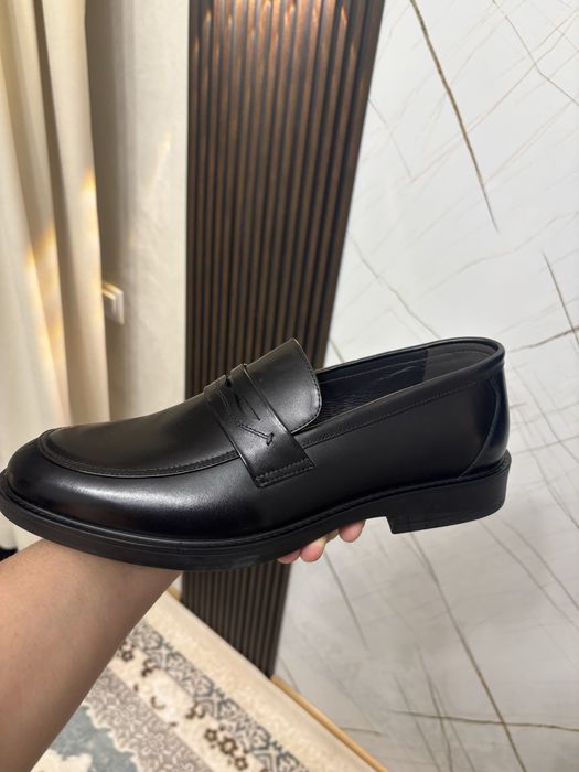 Туфли черные кожаные