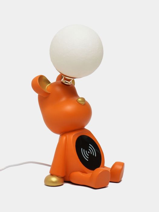 Настольная светильник лампа с беспроводной зарядкой для телефон