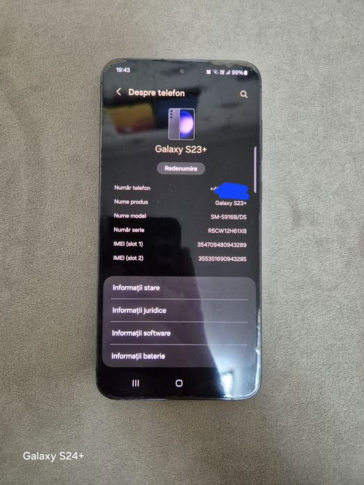 Samsung S23 + ,256 gb