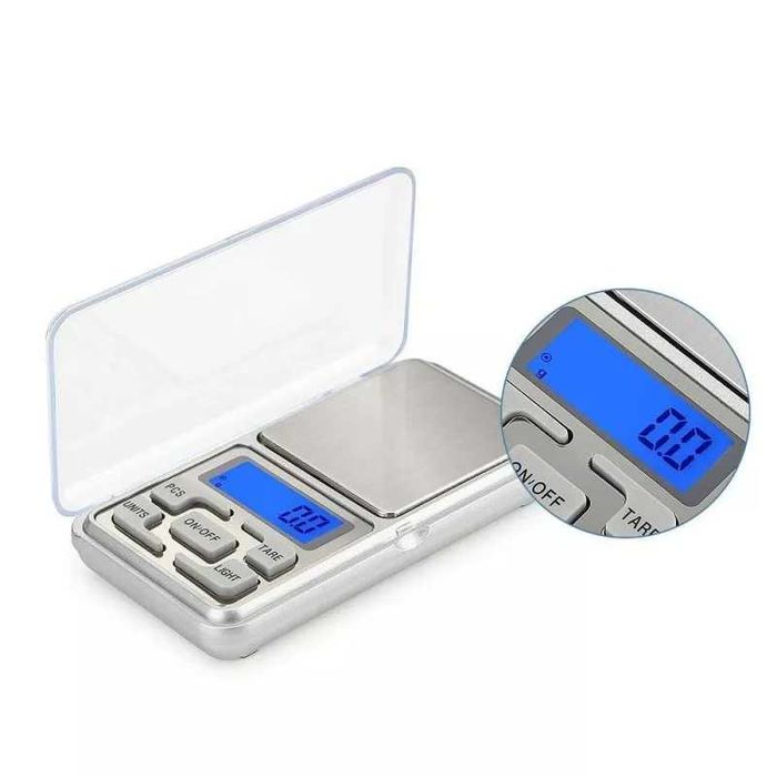 Mini cantar digital 500g  OZ, CT, TL, GN, TARA, ecran iluminat LED
