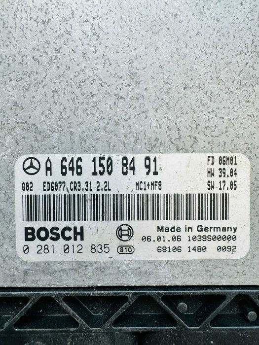 ECU Calculator motor Mercedes Vito A6461508491 0281012835 EDC16C2-7.31