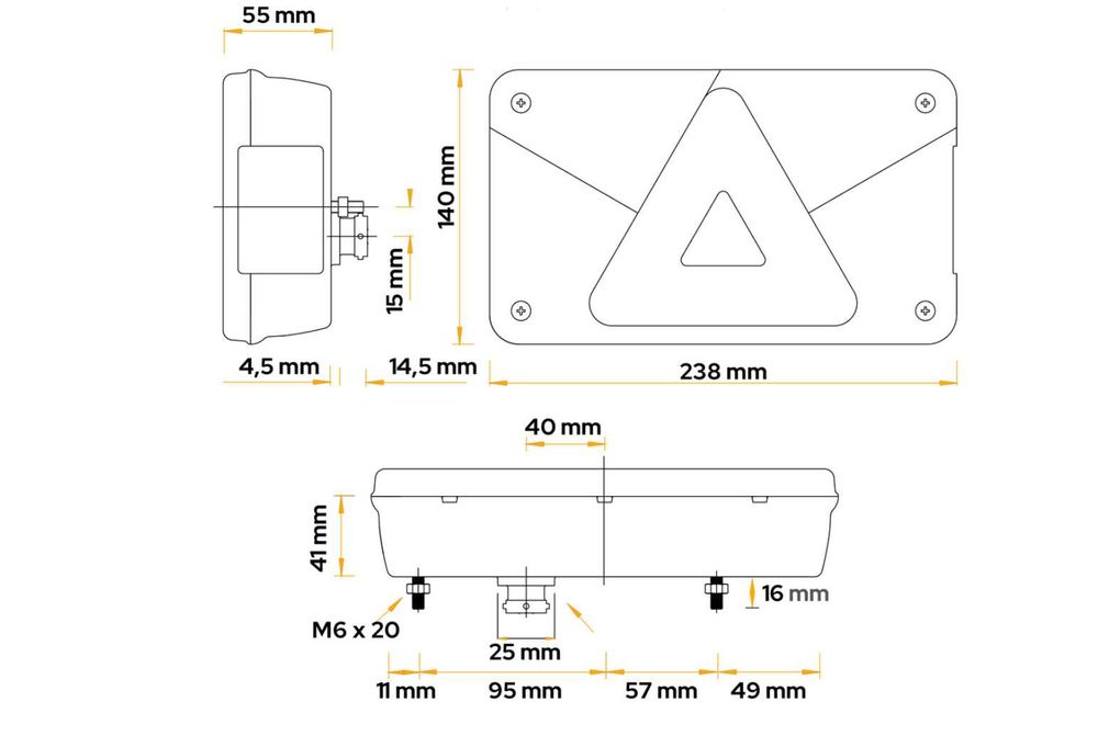 Комплект от 2 броя задни светлини Multipoint V